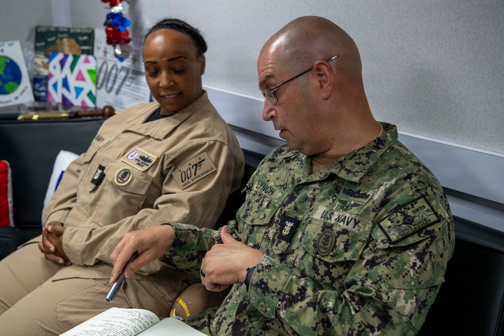 SWOBOSS Visits USS Stockdale