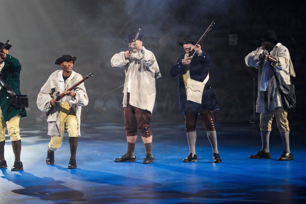 Lt. Gen. Robert Harter hosts Twilight Tattoo