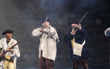 Lt. Gen. Robert Harter hosts Twilight Tattoo