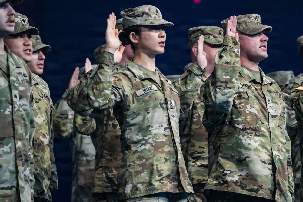 Lt. Gen. Robert Harter hosts Twilight Tattoo