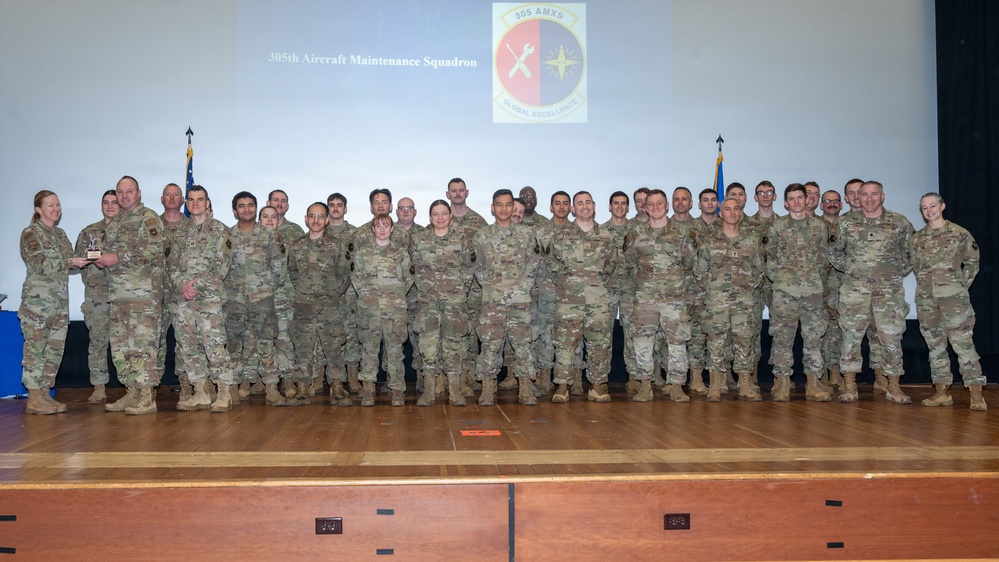 305th Air Mobility Wing 1st Quarter Awards Ceremony, All Call