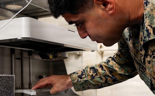 22nd MEU (SOC) | CLB 26 Operates the Tactical Fabrication Advance Manufacturing Kit (TACFAB)