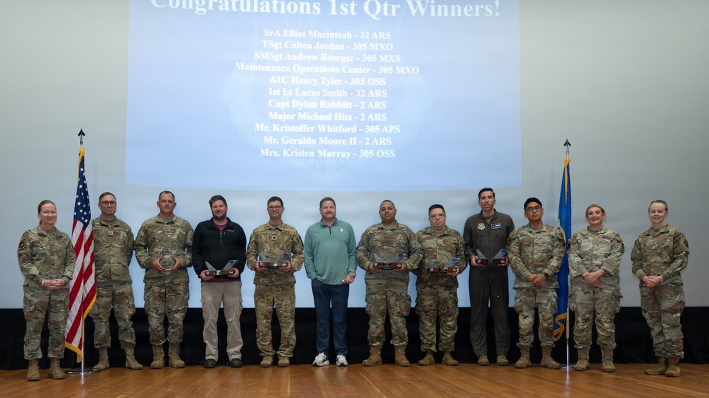 305th Air Mobility Wing 1st Quarter Awards Ceremony, All Call