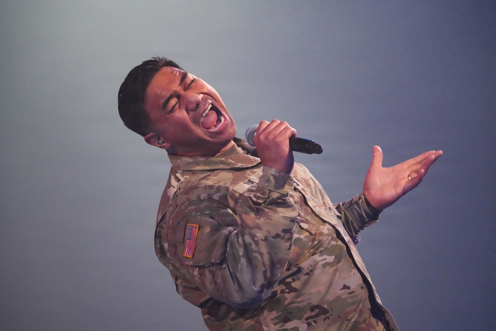 Lt. Gen. Robert Harter hosts Twilight Tattoo