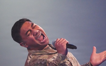 Lt. Gen. Robert Harter hosts Twilight Tattoo