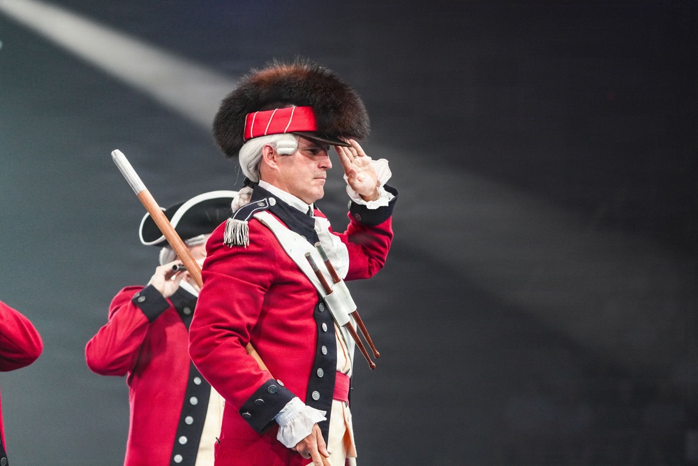 Lt. Gen. Robert Harter hosts Twilight Tattoo
