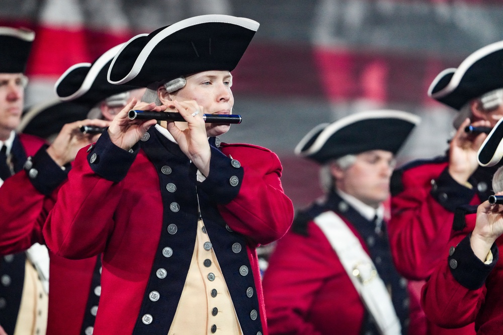 Lt. Gen. Robert Harter hosts Twilight Tattoo