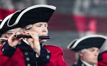 Lt. Gen. Robert Harter hosts Twilight Tattoo