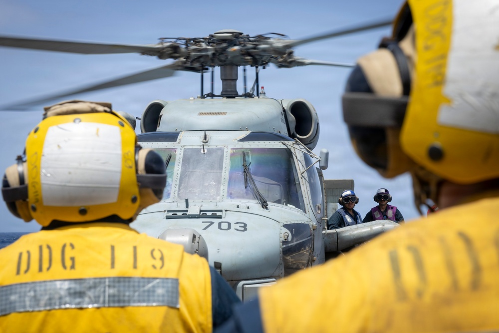 USS Delbert D. Black Conducts Flight Operations