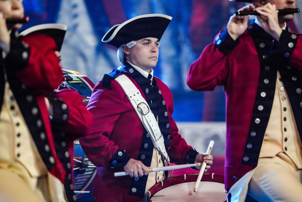 Lt. Gen. Robert Harter hosts Twilight Tattoo
