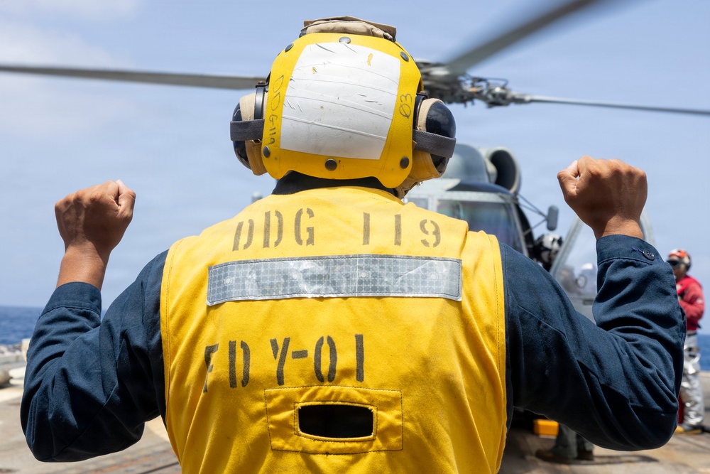 USS Delbert D. Black Conducts Flight Operations