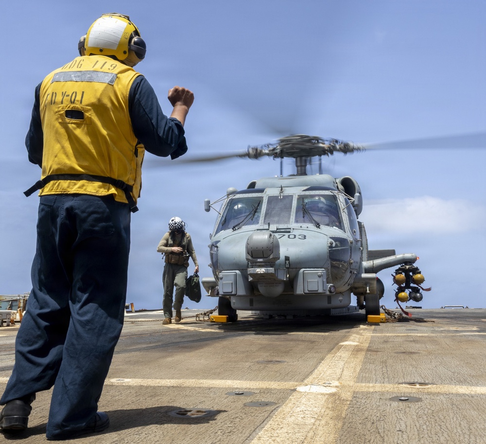USS Delbert D. Black Conducts Flight Operations