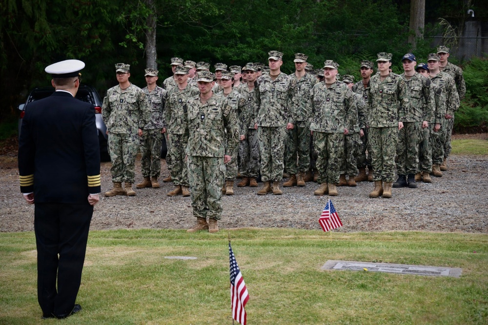 NAVFAC Northwest hosts Memorial Day ceremony honoring CM3 Marvin Shields