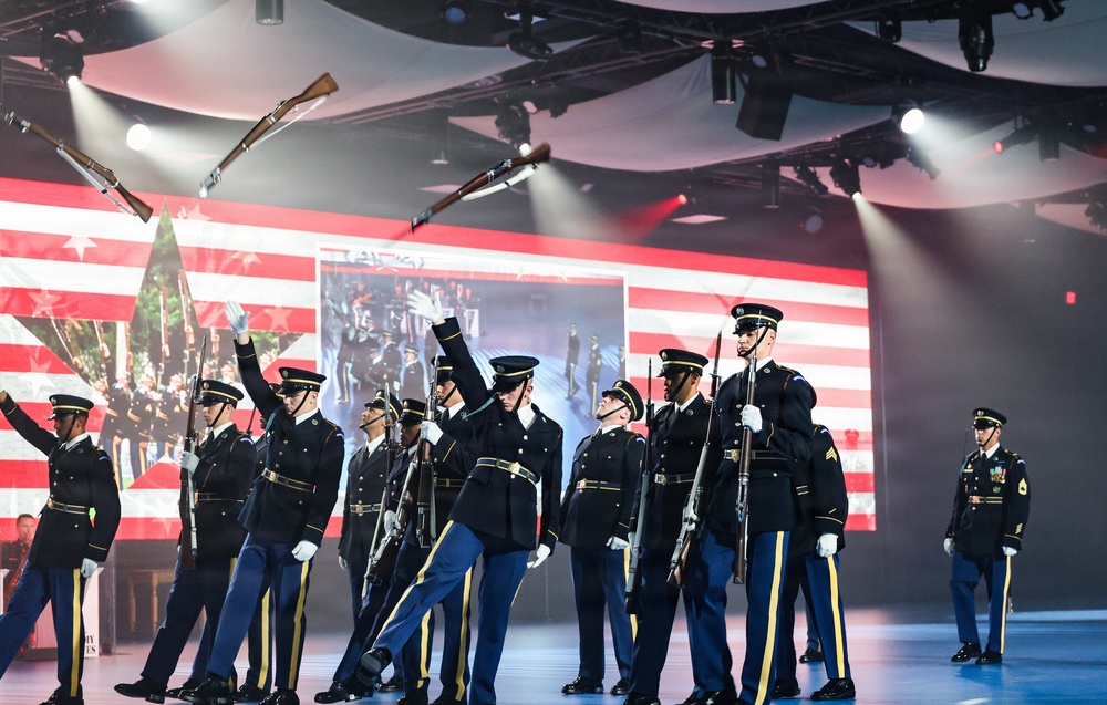 Lt. Gen. Robert Harter hosts Twilight Tattoo