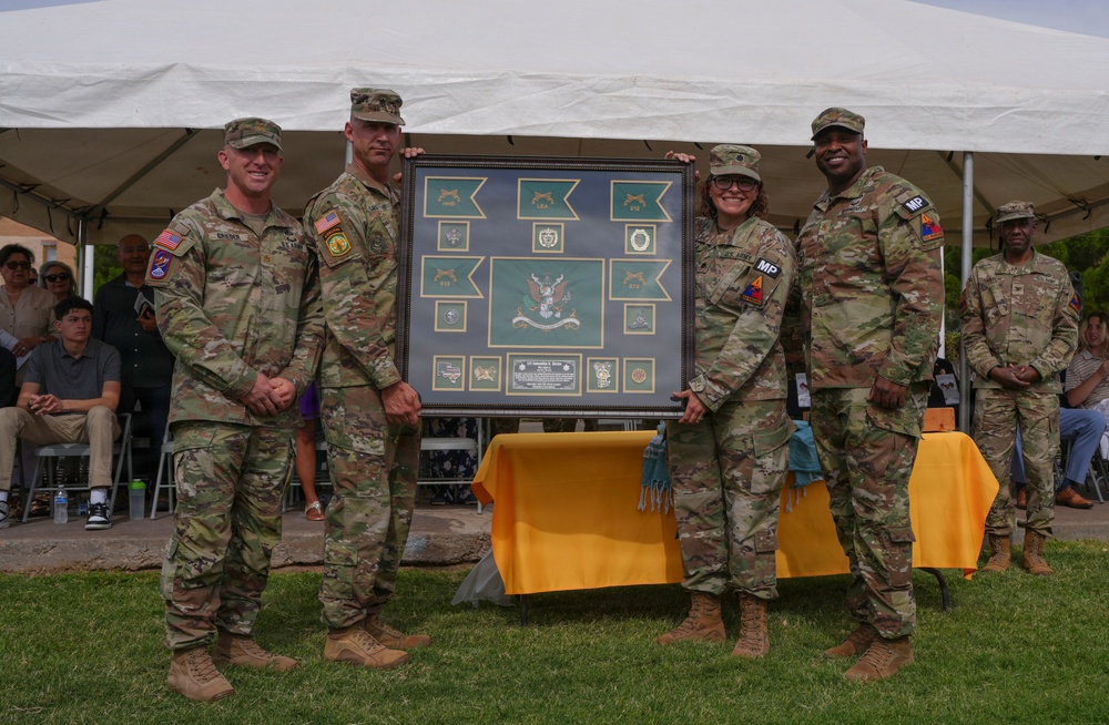 93rd Military Police Battalion Recognizes Lt. Col. Hoxha During Command Change