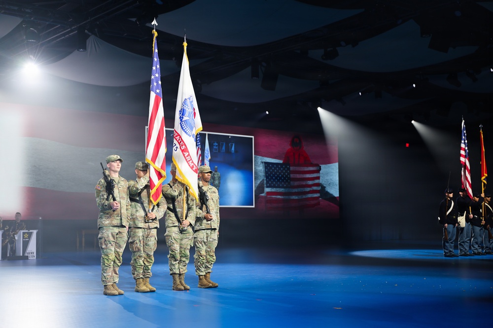 Lt. Gen. Robert Harter hosts Twilight Tattoo