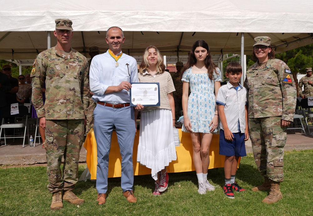 93rd Military Police Battalion Recognizes Family Support During Change of Command