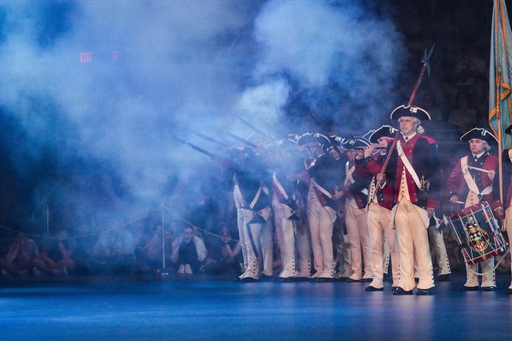 Lt. Gen. Robert Harter hosts Twilight Tattoo