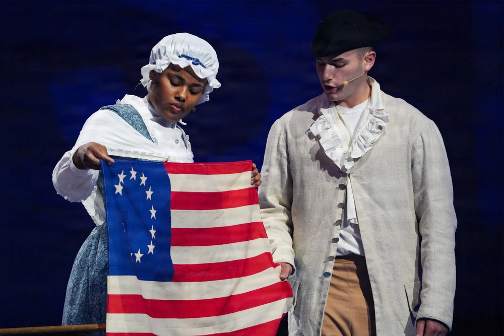 Lt. Gen. Robert Harter hosts Twilight Tattoo