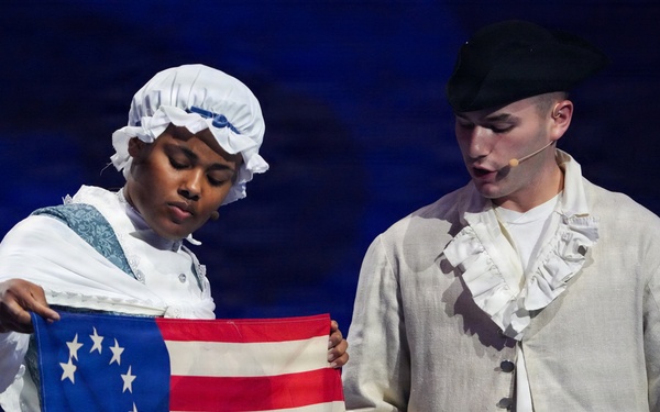 Lt. Gen. Robert Harter hosts Twilight Tattoo