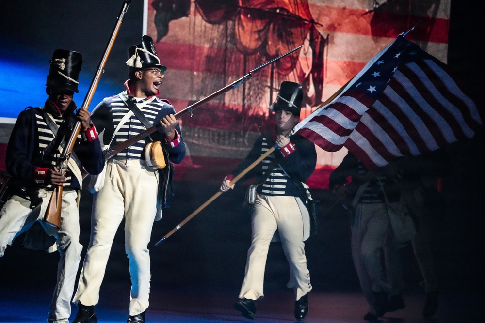 Lt. Gen. Robert Harter hosts Twilight Tattoo