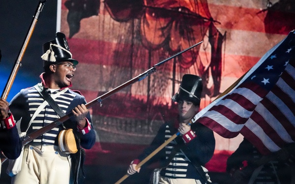 Lt. Gen. Robert Harter hosts Twilight Tattoo