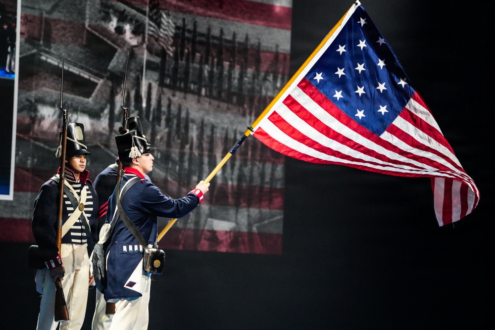 Lt. Gen. Robert Harter hosts Twilight Tattoo
