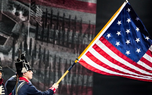 Lt. Gen. Robert Harter hosts Twilight Tattoo