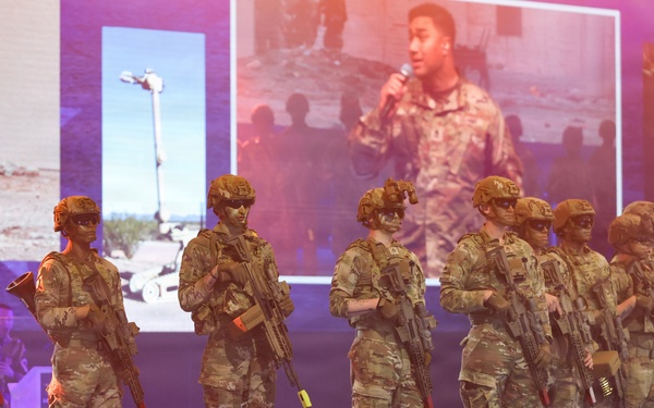 Lt. Gen. Robert Harter hosts Twilight Tattoo