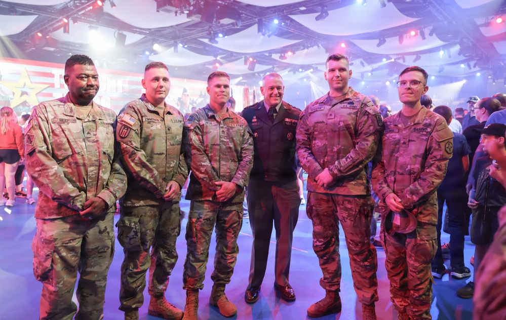 Lt. Gen. Robert Harter hosts Twilight Tattoo