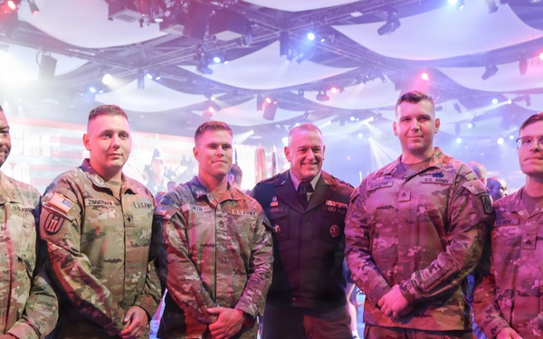 Lt. Gen. Robert Harter hosts Twilight Tattoo