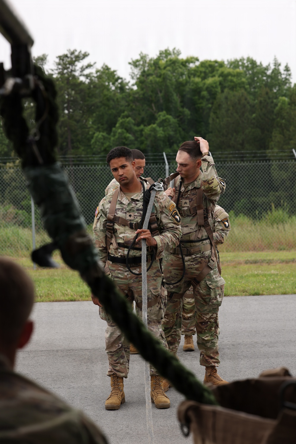 Soldiers Prepare for Coca-Cola 600 Pre-Race Cermony