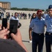 Major General Matthew Wolfe Davidson reviews BMT graduation at JBSA Lackland