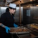 USS Ronald Reagan (CVN 76) Sailors Prepare Food in the Galley