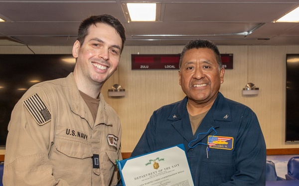 USS Bataan Officer Awards and Ringoff