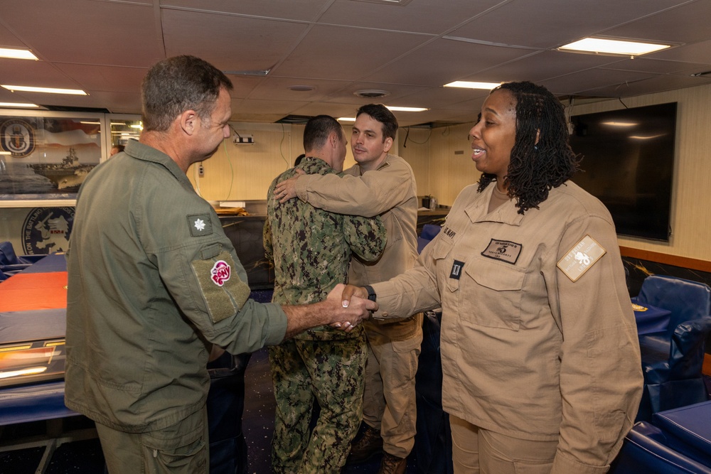 USS Bataan Officer Awards and Ringoff
