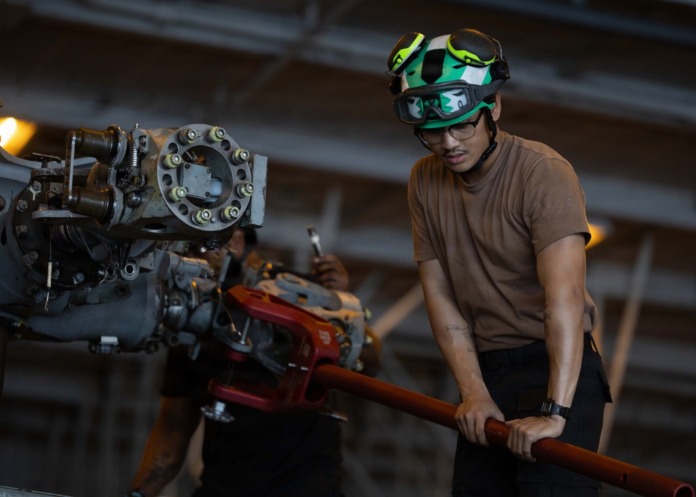 USS George H.W. Bush Conducts Maintenance