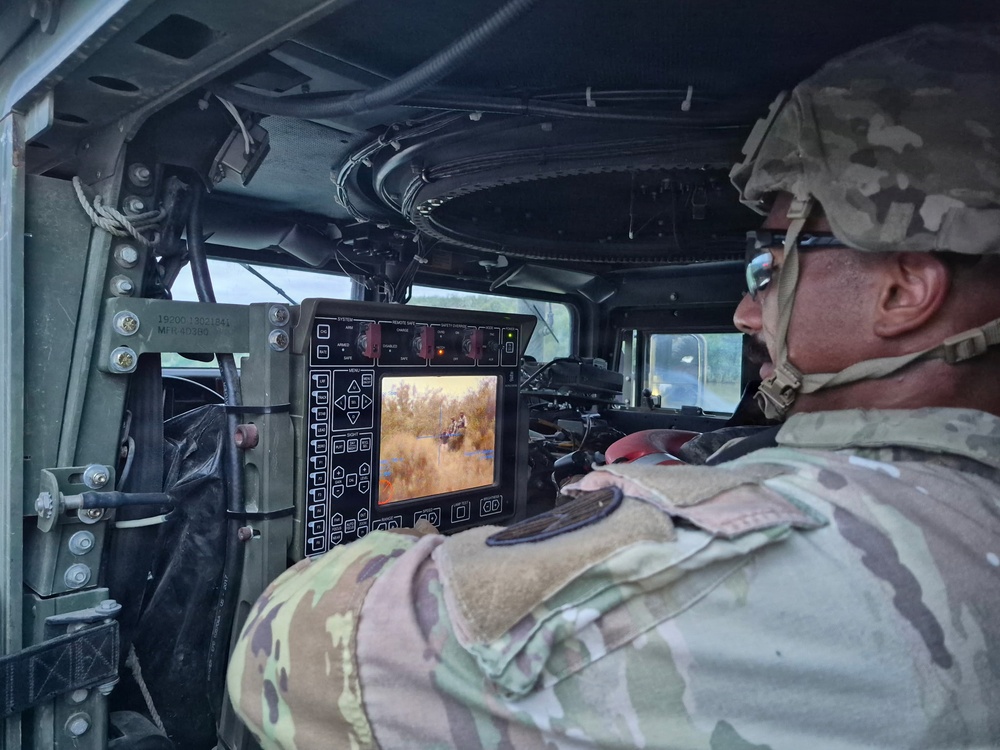 The 104th Military Police Battalion protects the U.S. southern border with the CROWS