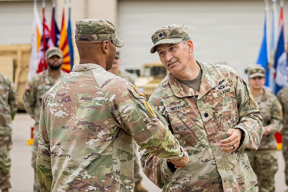 1st Battalion, 62nd Air Defense Artillery Regiment conducts change of responsibility ceremony