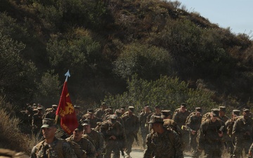 9th Communication Battalion conducts a six-mile hike