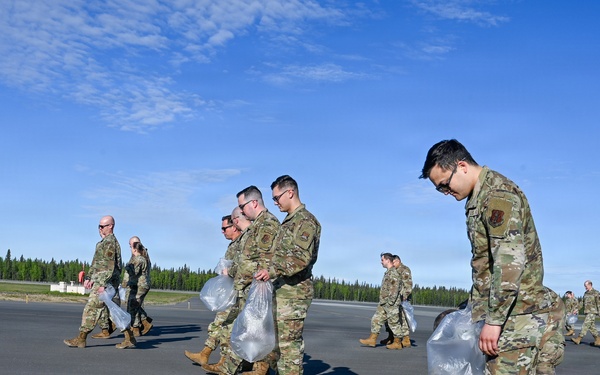 168th Wing takes part in Eielson FOD Walk