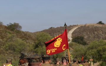 9th Communication Battalion conducts a six-mile hike