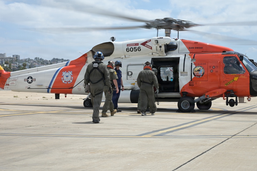Deputy Chief of Staff to the Secretary of War Patrick Weaver and Senior Advisor to the Commandant of the Coast Guard Steven Munoz visit Coast Guard Sector San Diego