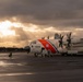 A U.S. Coast Guard Super Hercules aircraft sits on the flight line at Joint Base Lewis-McChord WA