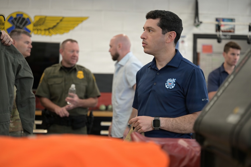 Deputy Chief of Staff to the Secretary of War Patrick Weaver and Senior Advisor to the Commandant of the Coast Guard Steven Munoz visit Coast Guard Sector San Diego
