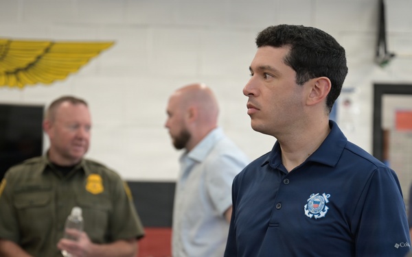 Deputy Chief of Staff to the Secretary of War Patrick Weaver and Senior Advisor to the Commandant of the Coast Guard Steven Munoz visit Coast Guard Sector San Diego