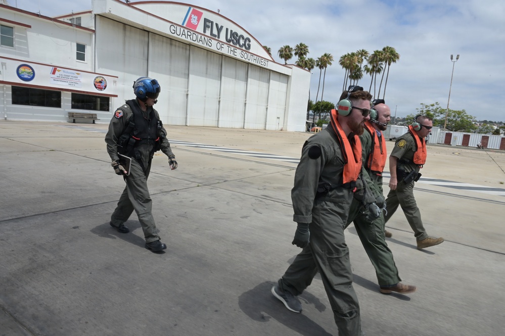 Deputy Chief of Staff to the Secretary of War Patrick Weaver and Senior Advisor to the Commandant of the Coast Guard Steven Munoz visit Coast Guard Sector San Diego