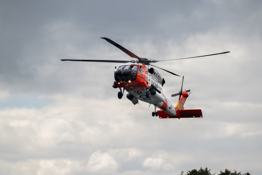 Aircrews from Coast Guard Air Station Kodiak participate in search and rescue demonstration