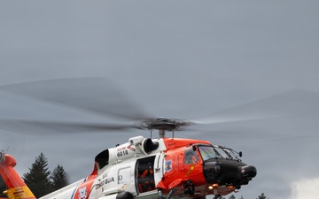 Aircrews from Coast Guard Air Station Kodiak participate in search and rescue demonstration