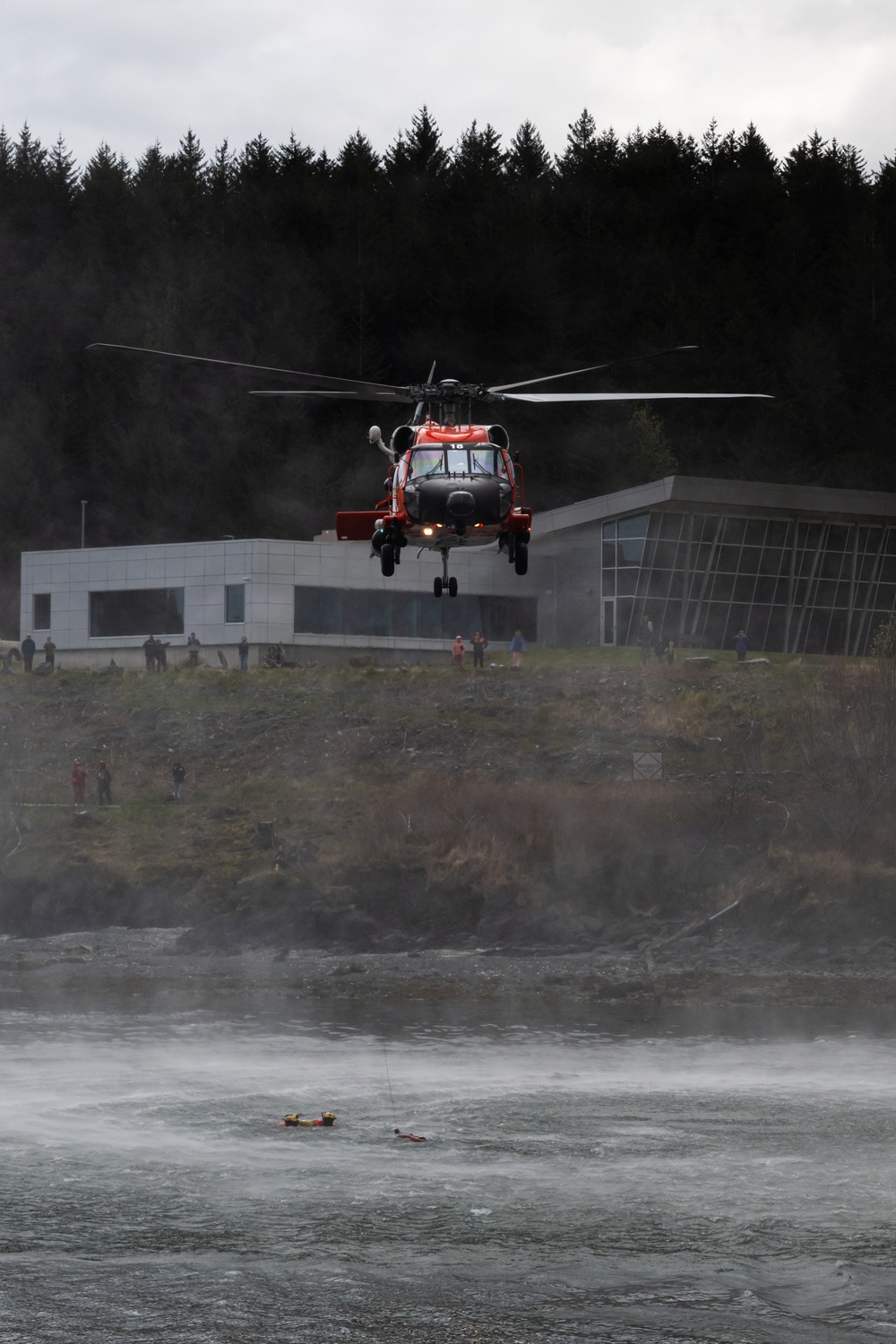 Aircrews from Coast Guard Air Station Kodiak participate in search and rescue demonstration